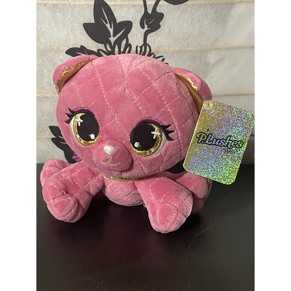 Gund P.Lushes Designer Pet Madame Purrnel Premium 6" Kitty Cat Plush Pink & Gold